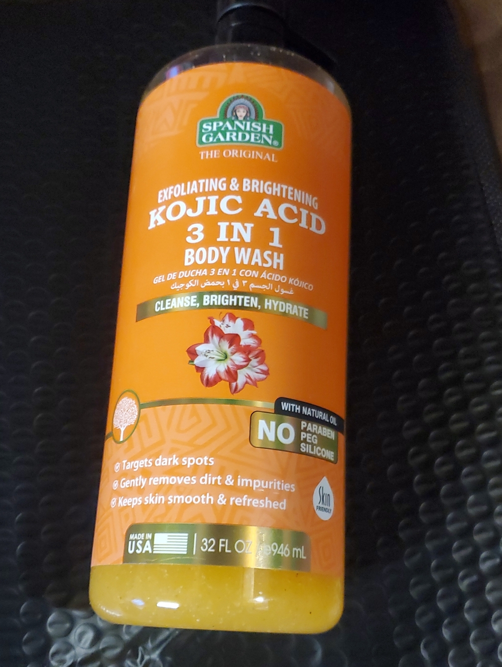 Spanish Garden Kojic Acid 3-in-1 Body Wash - Orange Bottle